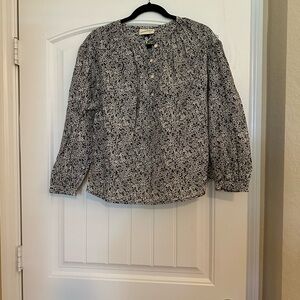 Floral Button-Up Blouse